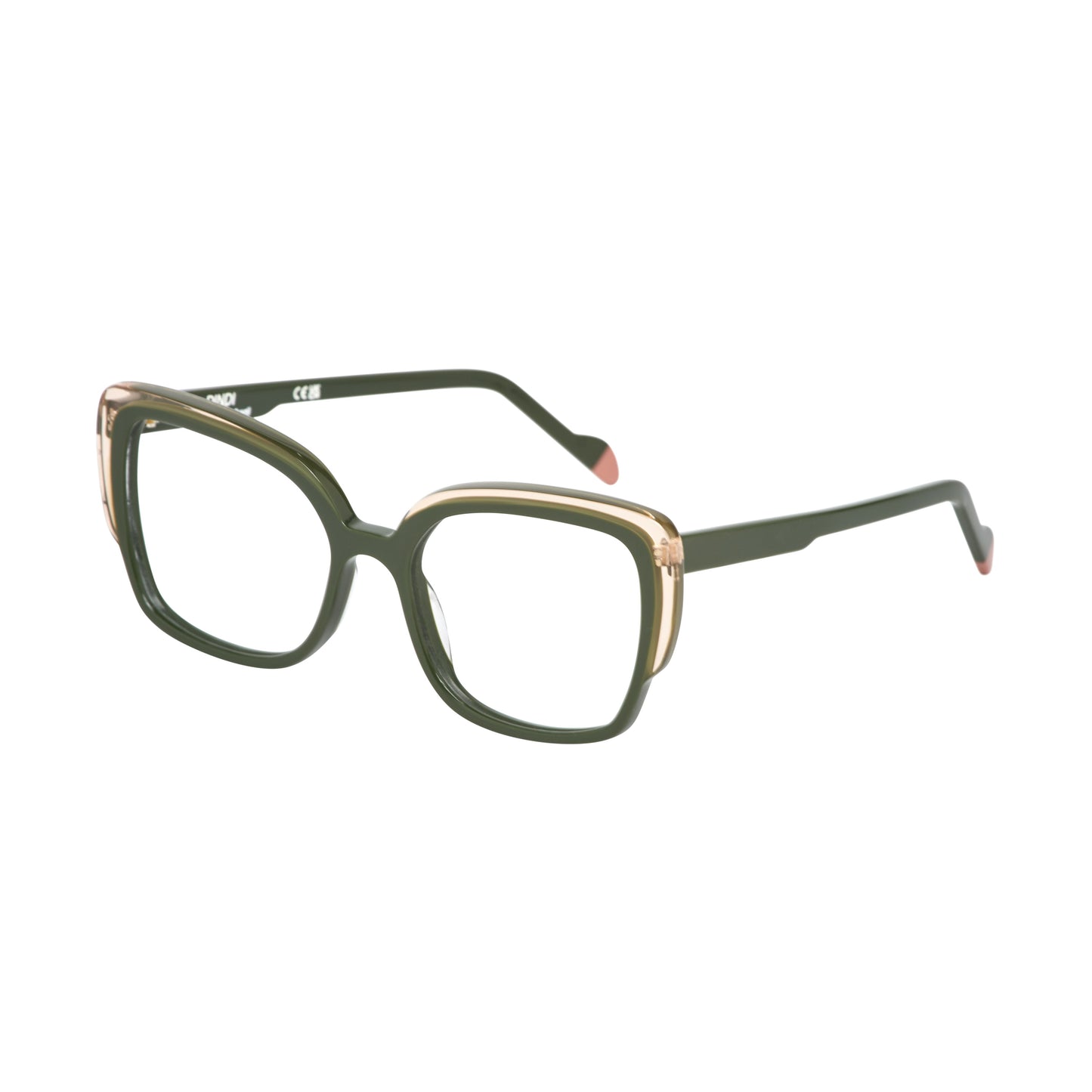 514 - Verde Militar com Rosa Champagne