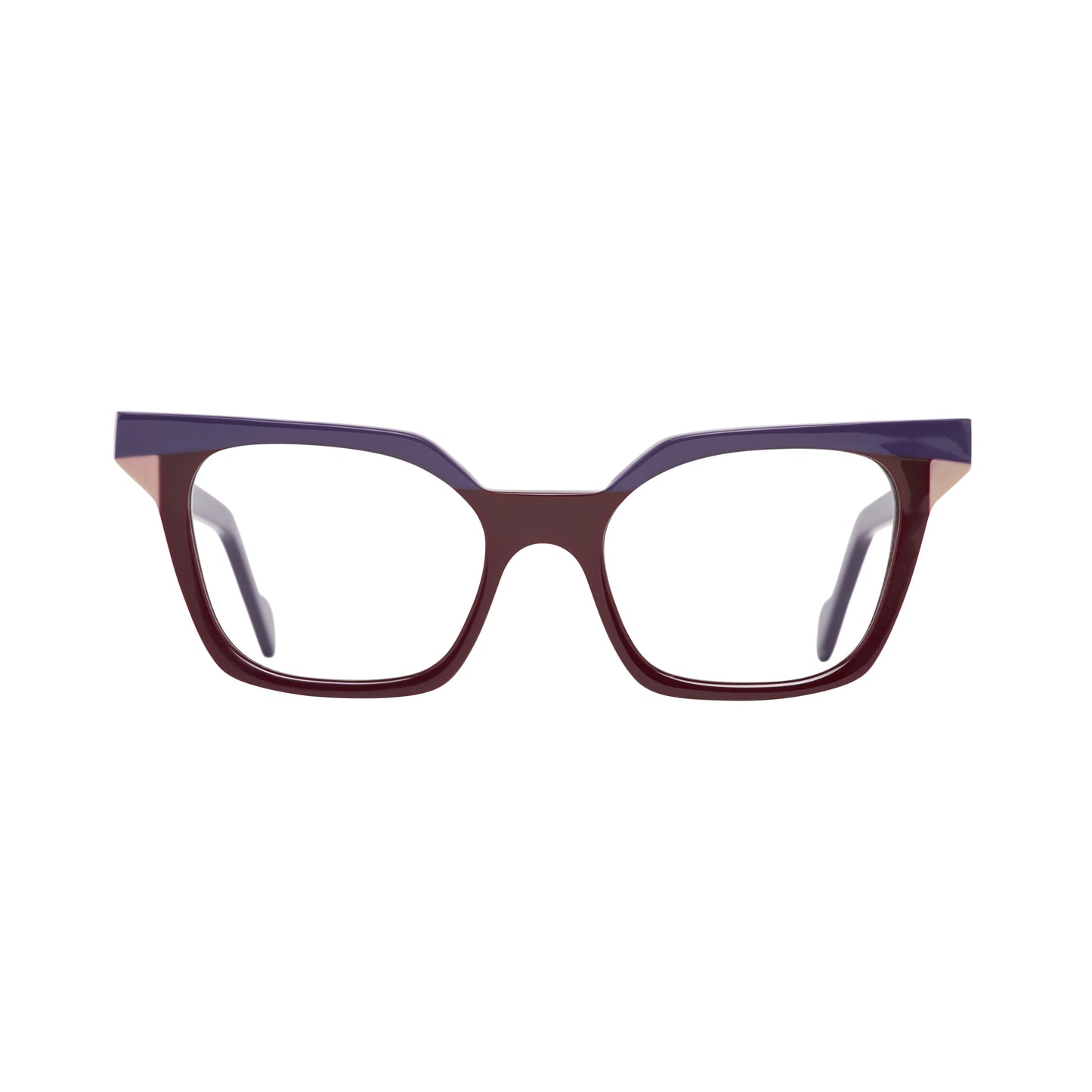 526 - Vermelho Bordeaux com Roxo Escuro