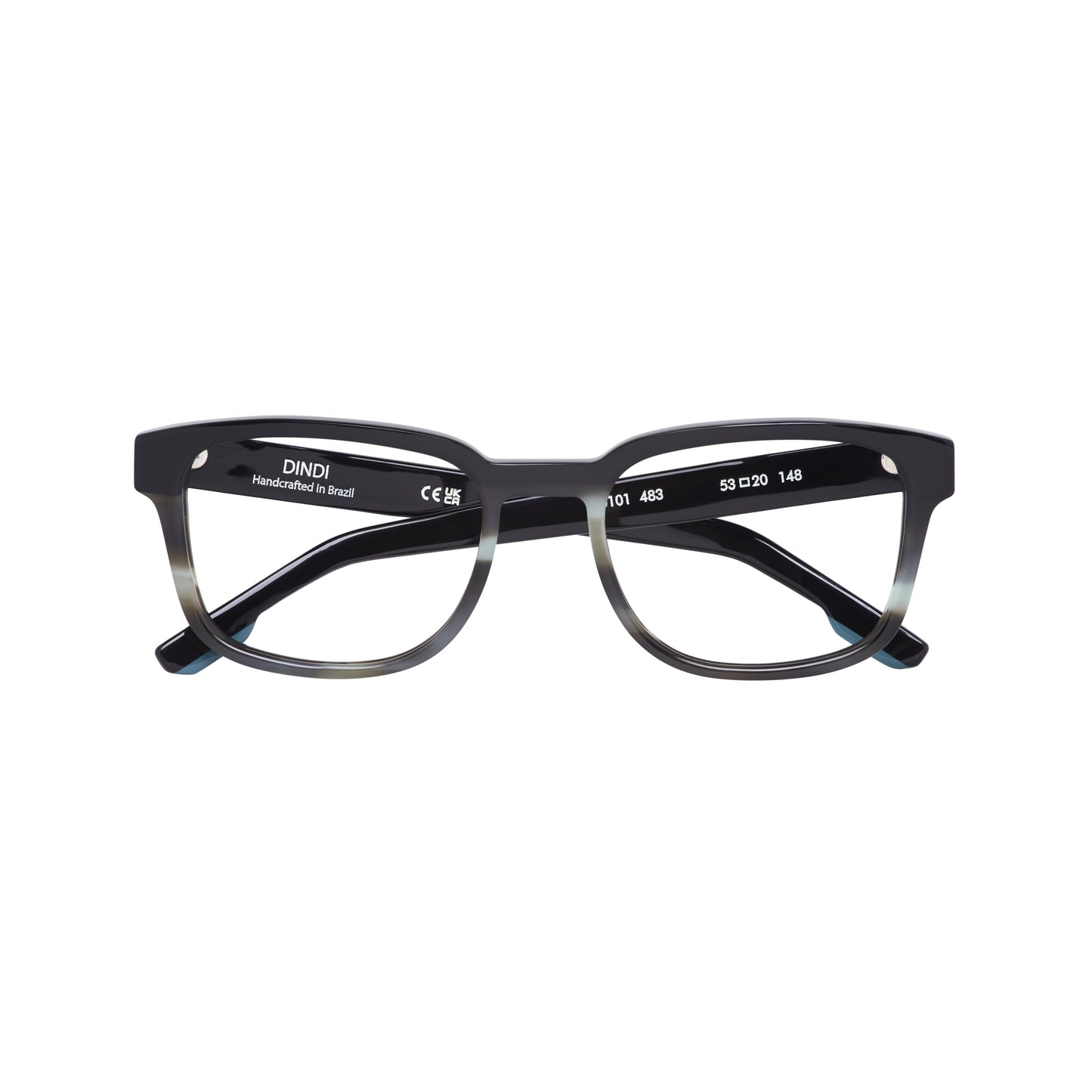 483 - Fantasia Azul Ondas com Preto