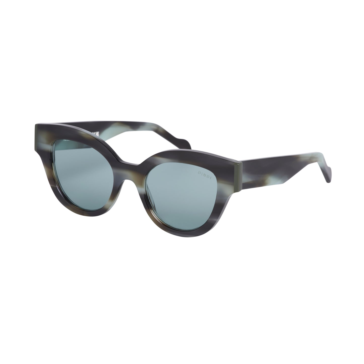 500 - Fantasia Azul Ondas com Verde Militar