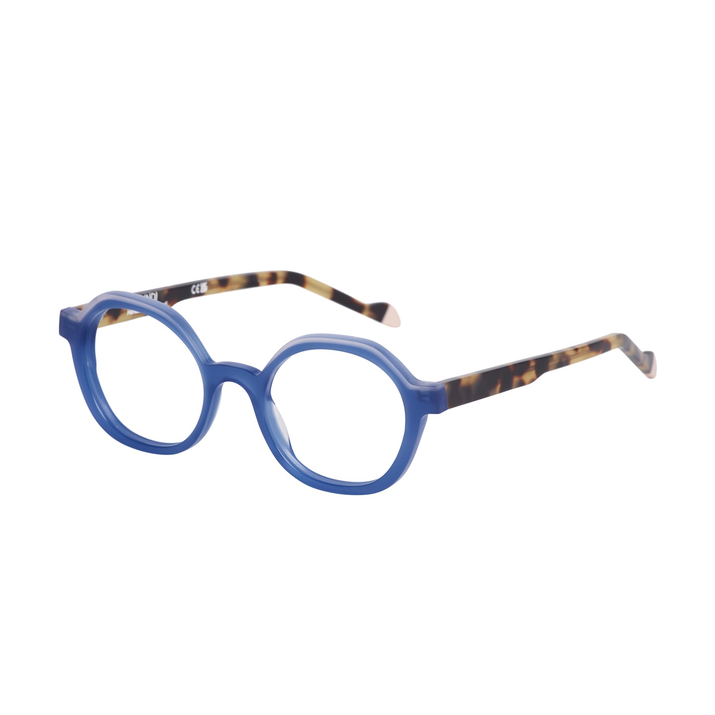 444 - Azul Royal com Rosa Claro