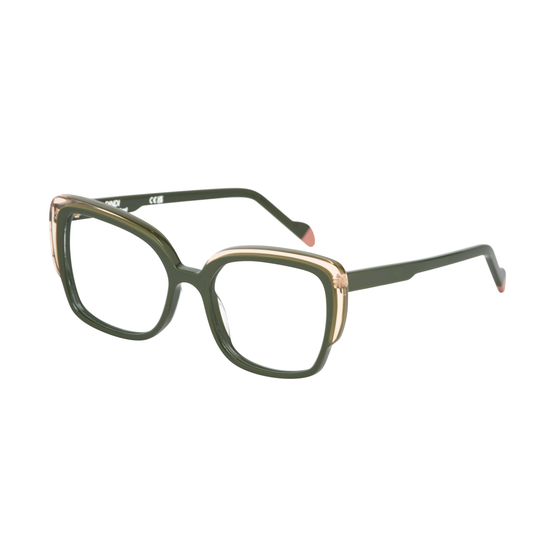 514 - Verde Militar com Rosa Champagne