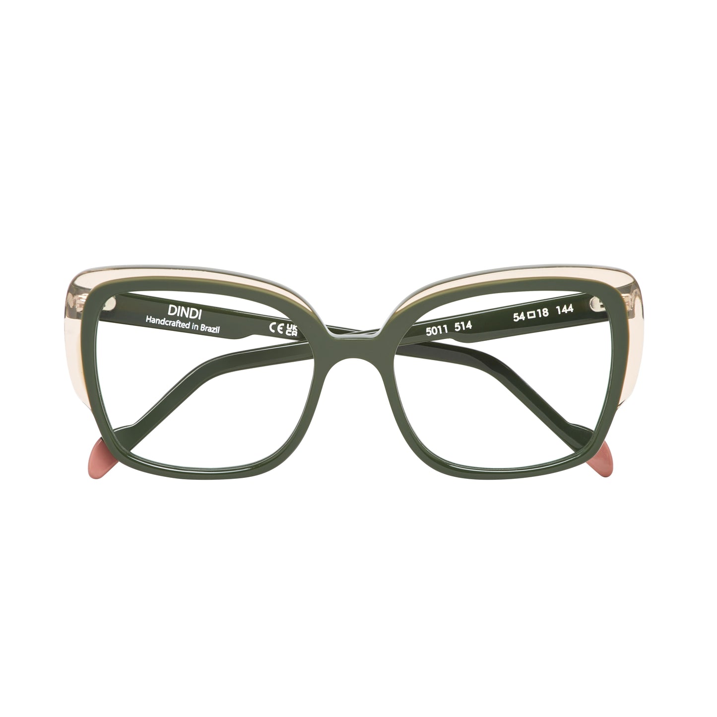 514 - Verde Militar com Rosa Champagne
