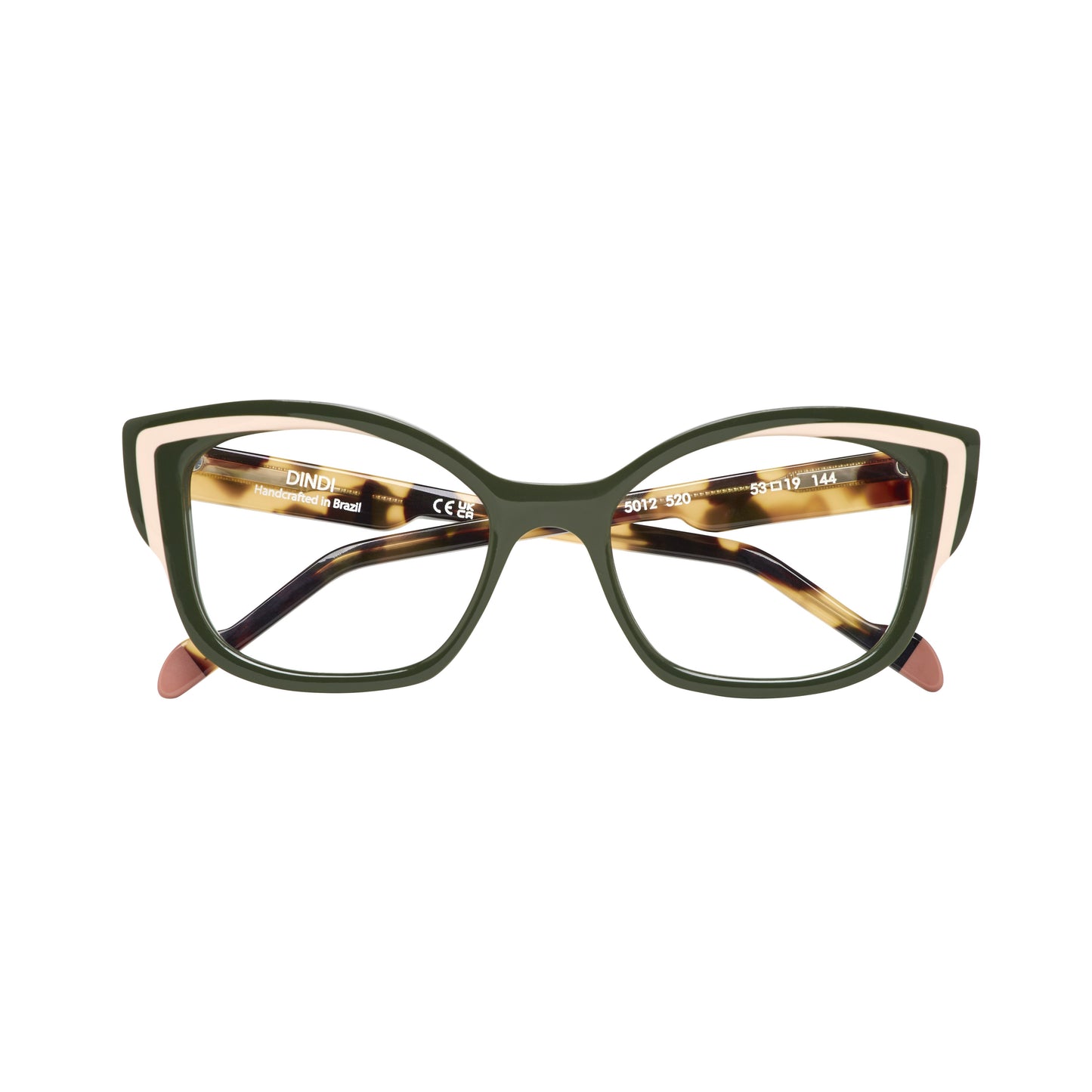 520 - Verde Militar com Rosa Blush