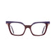 526 - Vermelho Bordeaux com Roxo Escuro