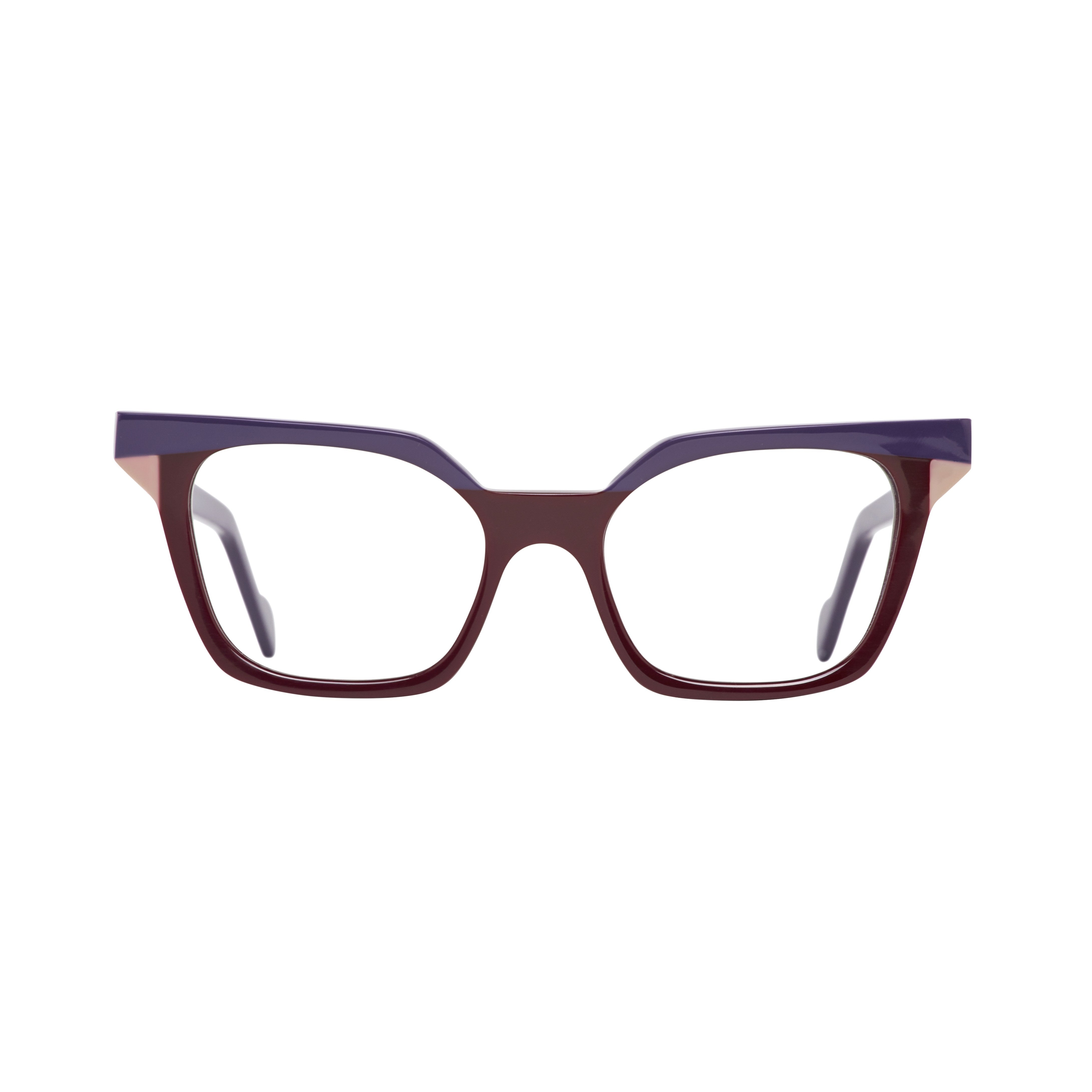 526 - Vermelho Bordeaux com Roxo Escuro