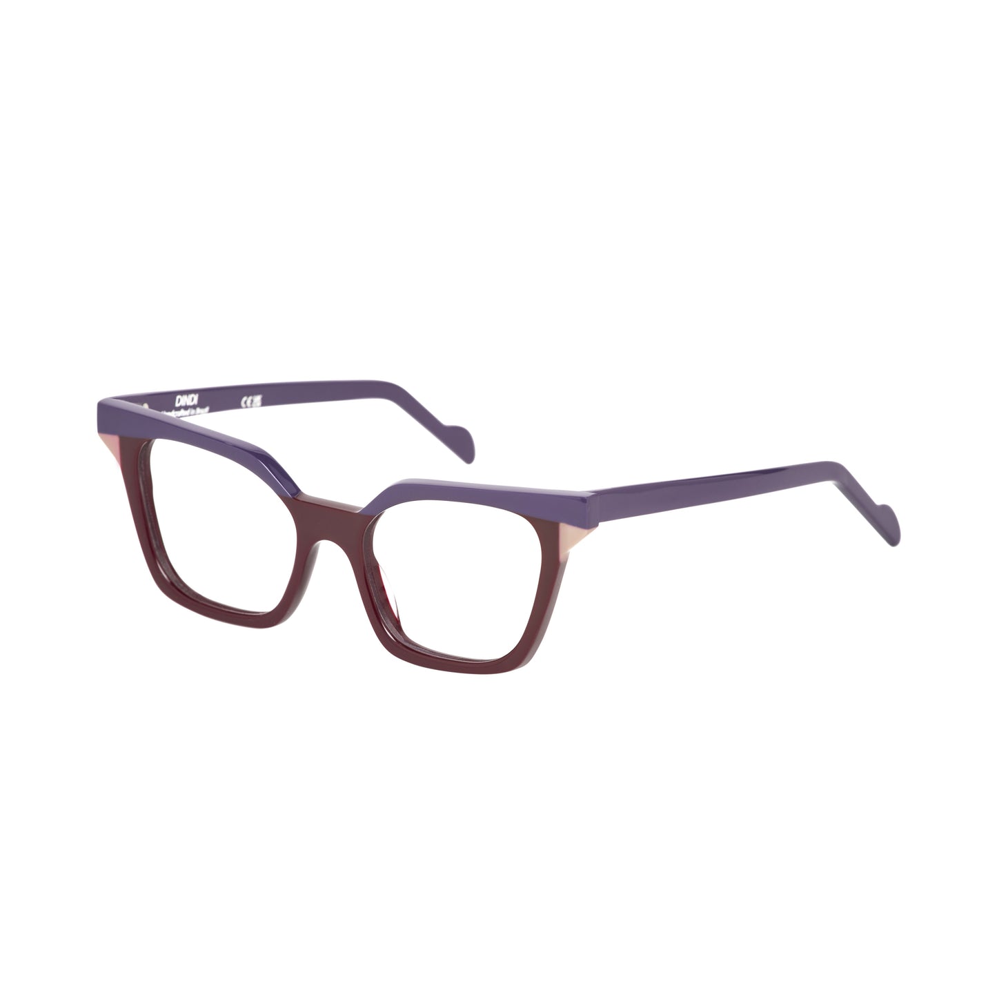 526 - Vermelho Bordeaux com Roxo Escuro
