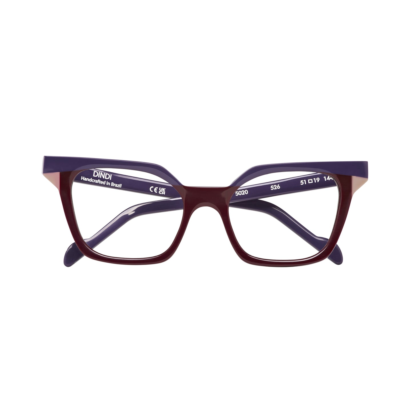 526 - Vermelho Bordeaux com Roxo Escuro