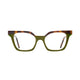 528 - Verde Oliva com Havana Marrom Escuro