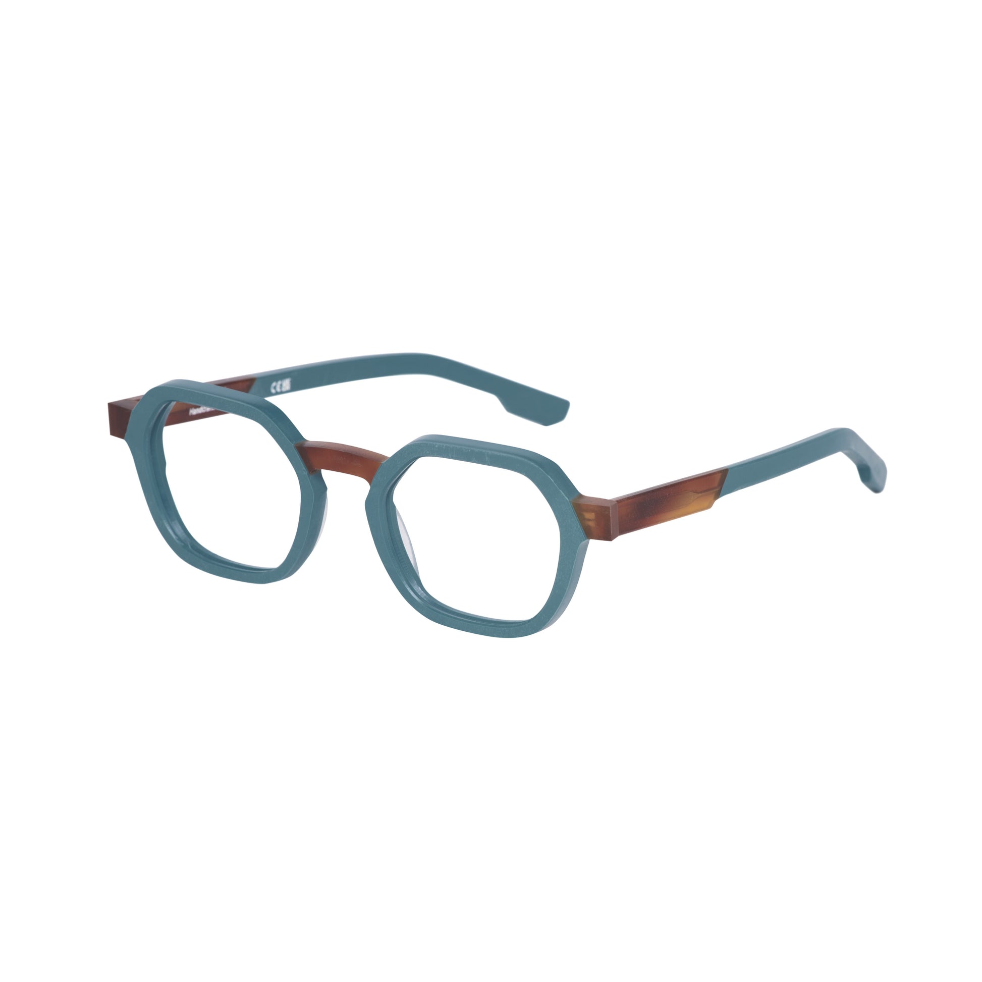 489 - Verde Oceano com Havana Marrom Claro